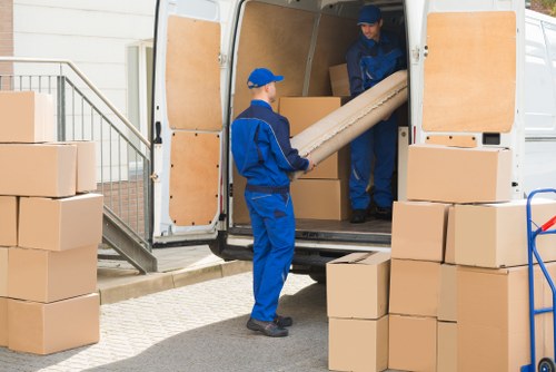 Man With Van St Pauls Cray van service loading and transport illustration