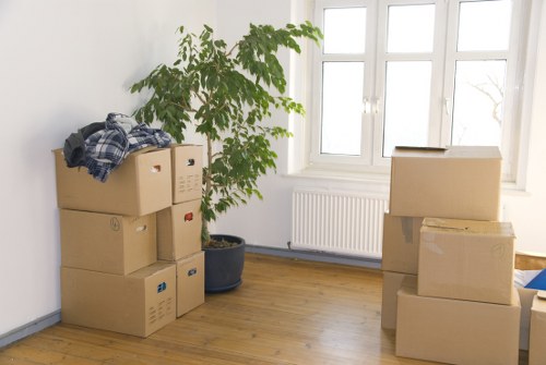 Preparation checklist and packing supplies for moving day