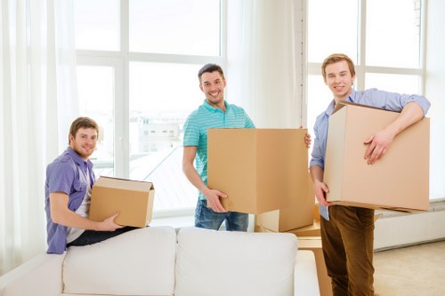Organised unpacking in a St Pauls Cray home after moving day