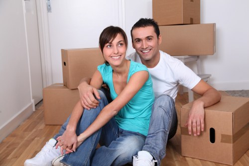 Professional movers handling a flat removal in St Pauls Cray